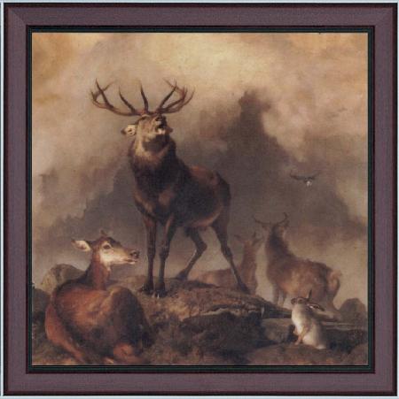 framed  Sir Edwin Landseer A Majestic Gathering, Ta3078-1